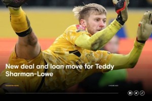 官方：切尔西续约22岁门将泰迪-沙曼-罗，并将球员外租到博尔顿