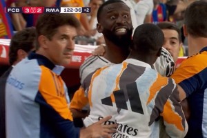 输球又输人！皇马3人染红，吕迪格砸裁判遭禁赛，贝林厄姆太冲动