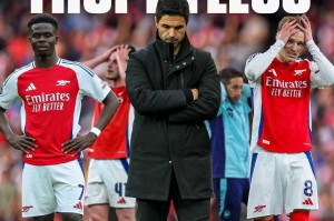 欧冠出局后四连跪，阿尔特塔情绪崩溃：20分钟内3比0的言论引发群嘲