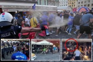 太阳报：欧协联决赛前夕，切尔西和贝蒂斯球迷在波兰发生激烈冲突