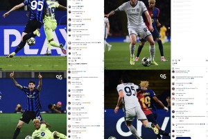 最强对手！巴斯托尼两回合赛后社媒配图都是自己与亚马尔同框照