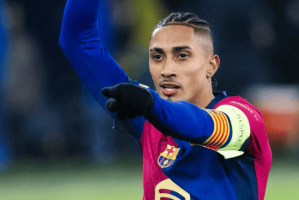 拉菲尼亚本赛季参与全队30%的西甲进球，51%的欧冠进球