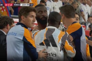 皇马国王杯决赛崩盘夜：吕迪格暴力砸裁判恐遭重罚，三人染红+西甲争冠陷绝境