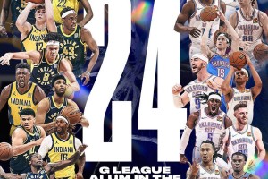 雷霆步行者共24名球员有G联盟经历 创NBA历史纪录