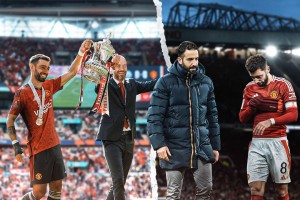 曼联去年足总杯夺冠成失败源头！阿莫林只有1亿资金，重建举步维艰