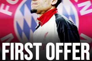 拜仁5200万欧首次报价迪亚斯 利物浦8000万欧即可放人