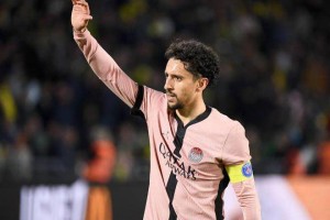 法甲-维蒂尼亚破门道格拉斯扳平，巴黎客场1-1战平南特