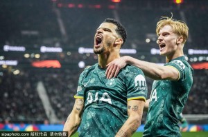 欧联-麦迪逊造点索兰克命中 热刺总分2-1法兰克福进4强