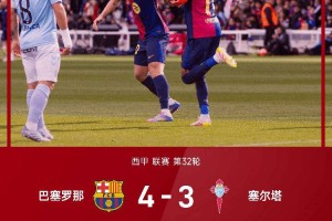 金秋级表现！ 拉菲尼亚独造3球 巴萨4-3逆转绝杀塞尔塔