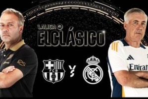 西甲联赛最新战报，半场比赛皇马2-4巴萨，姆巴佩两球成背景